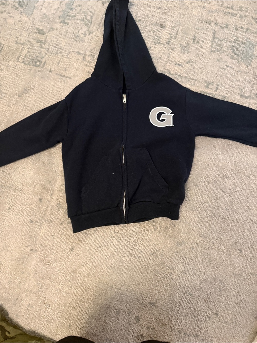 GAP Kids Navy Hoodie with White Georgetown Patch